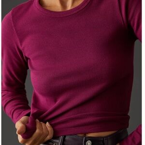 Anthropologie ribbed Long Sleeve Tee